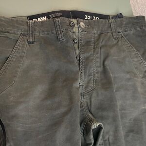 G-Star Men's Dark Olive Cargo pants